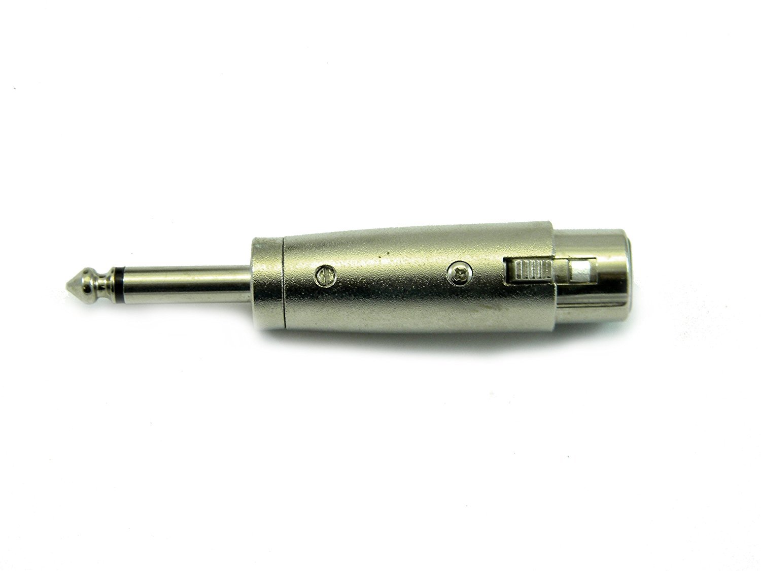 1 PIECE – FEMALE MICROPHONE CANON XLR 3 PIN TO 1/4″ PHONE PLUG ADAPTER # 12-1313