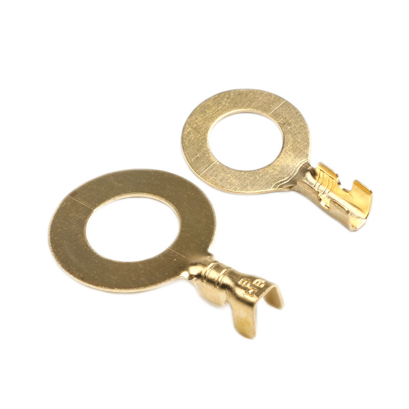 100x Assorted Copper Ring Crimp Electrical Wire Connector Spade Terminal M3-M10