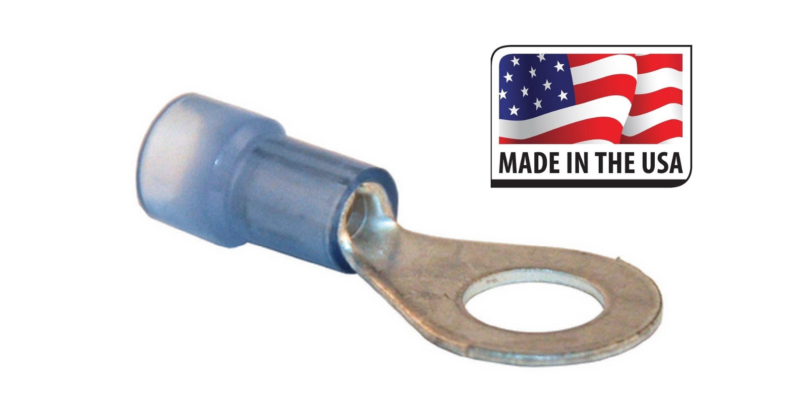 (10) Nylon Insulated 6 AWG Gauge #10 Ring Terminal Crimp Wire Connector USA