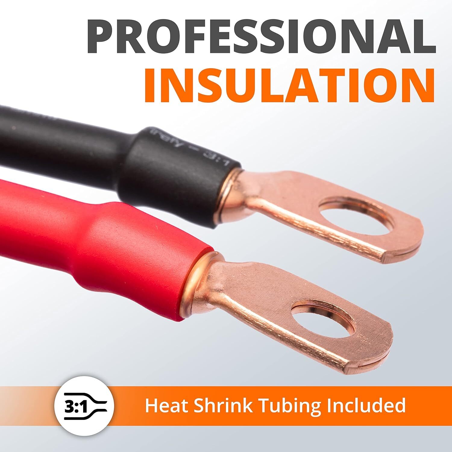 30/10PCS Copper Wire Lugs,Terminal Connectors,Bare Copper Eyelets,Ring Terminals