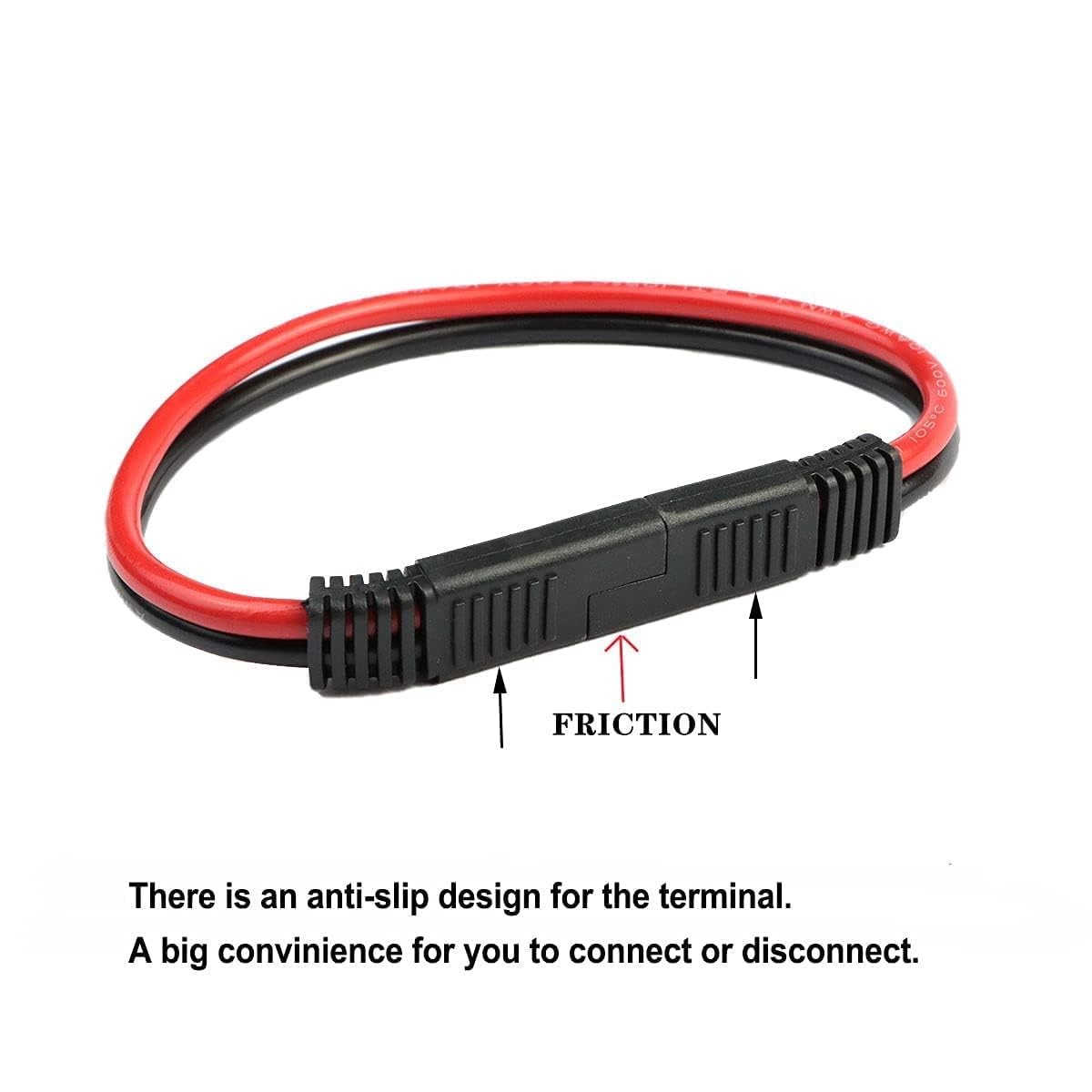 5 Pack 14 Gauge Quick Disconnect Wire Harness SAE Connector Bullet Lead Cable