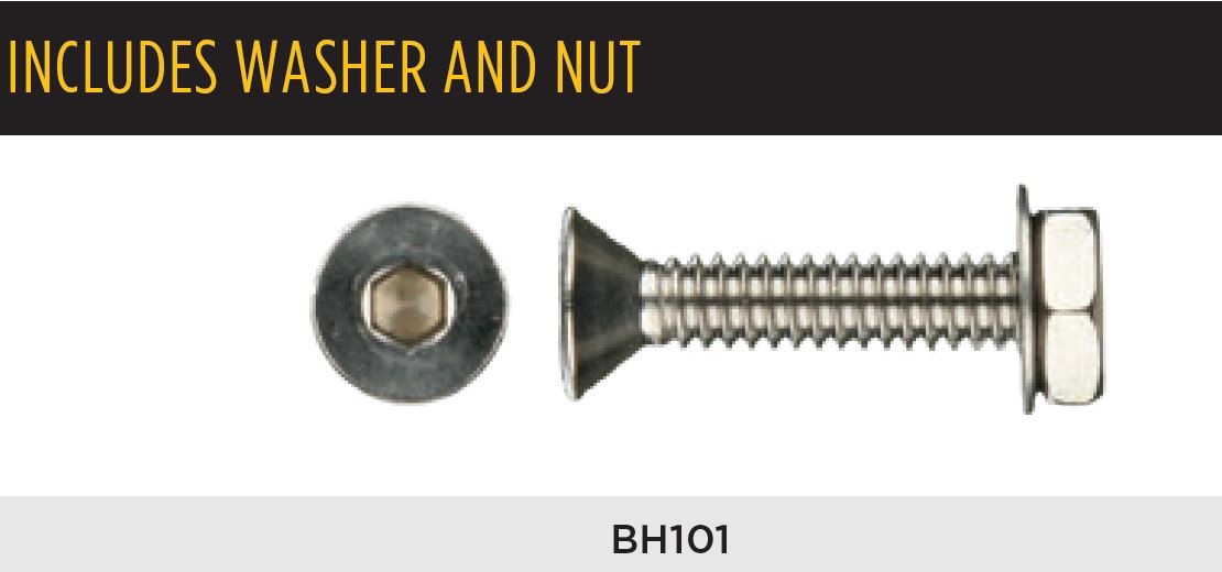 New – Install Bay #FH141 or BH101 flat socket head screw 1/4-20 x 1, 25 pack