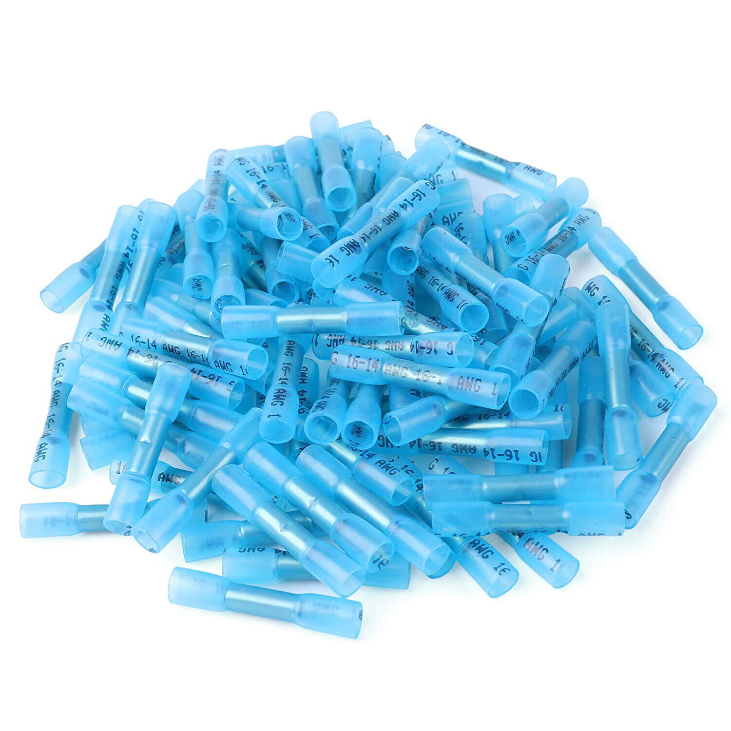 22-10AWG Heat Shrink Butt Wire Splice Connectors Seal Crimp Terminals 200/50pcs