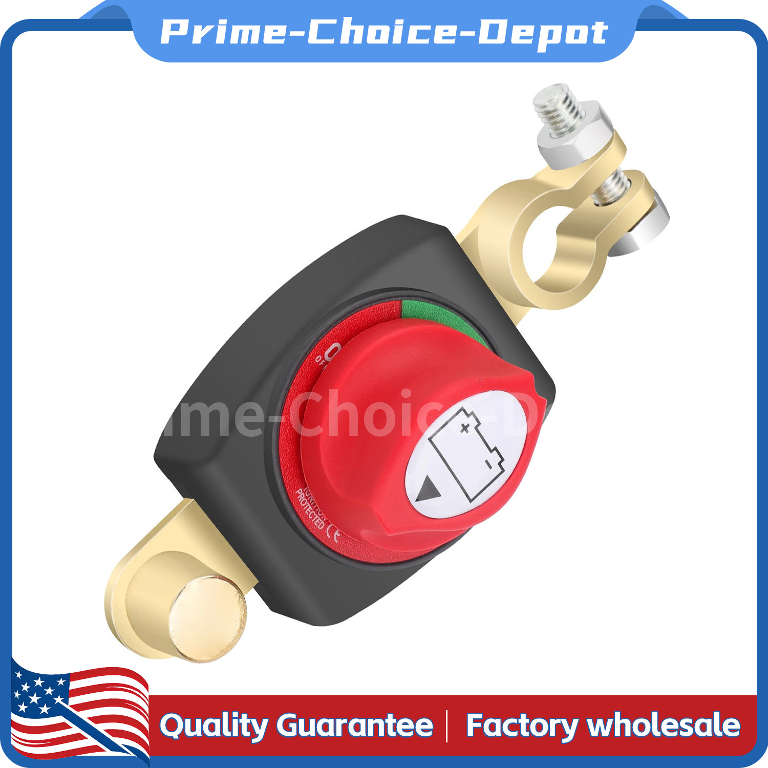 Post Battery Disconnect Switch 12-48V Marine Battery Cut-Off Switch Isolator US