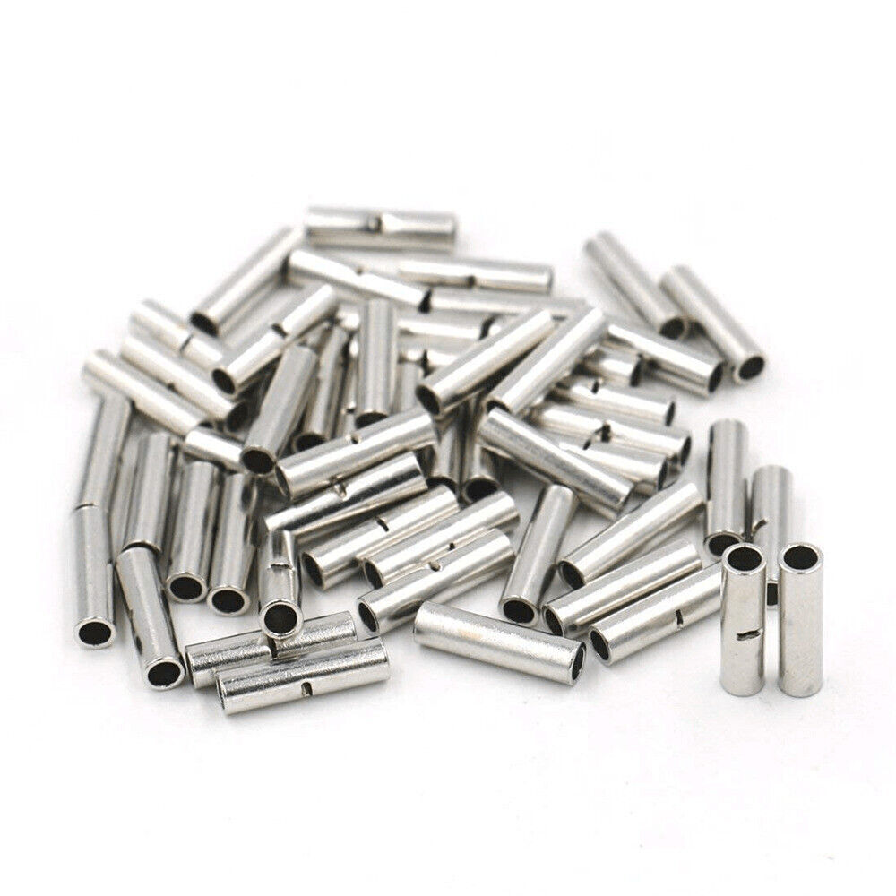 50x Bare Copper Wire Splice Butt 22-10AWG Connectors Ferrule Crimp Terminals