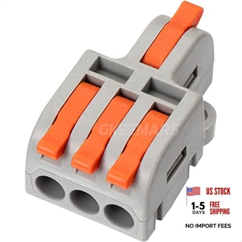 10Pcs Mini Electrical Wire Connectors, DIY Splicing into 1 in 3 out, nylon