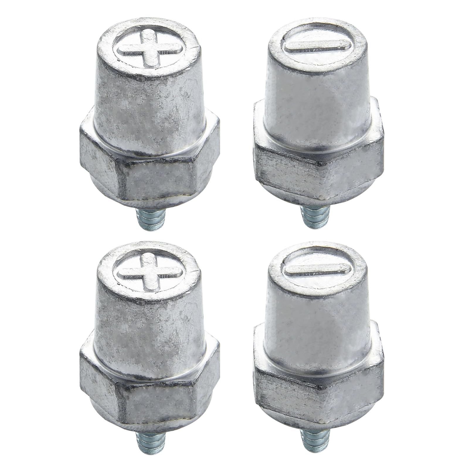 M6 Thread Male Lead Battery Charging Post Terminals Adapter 4 Pack