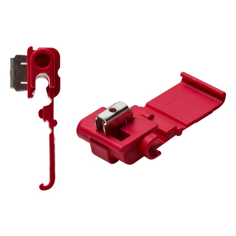 Install Bay 3MRSLD 3M 22/18 Gauge Red Double Bladed Quick Splice Adapters