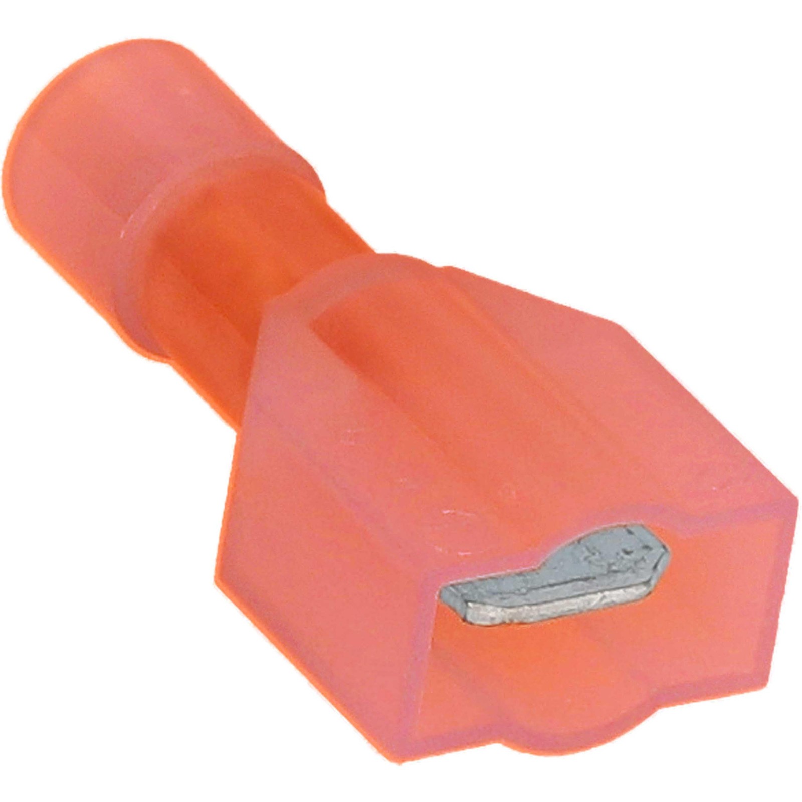 100 PCS RNMD250F Fully Insulated Nylon Male Connector 22/18 Gauge .250 Red