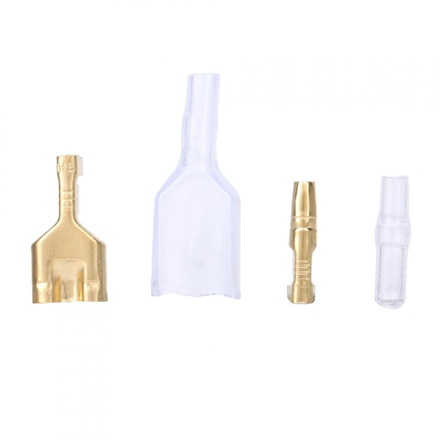 20 Set 1 to 2 Bullet Crimp Terminal, Female/Male Bullet Terminal Connectors Elec