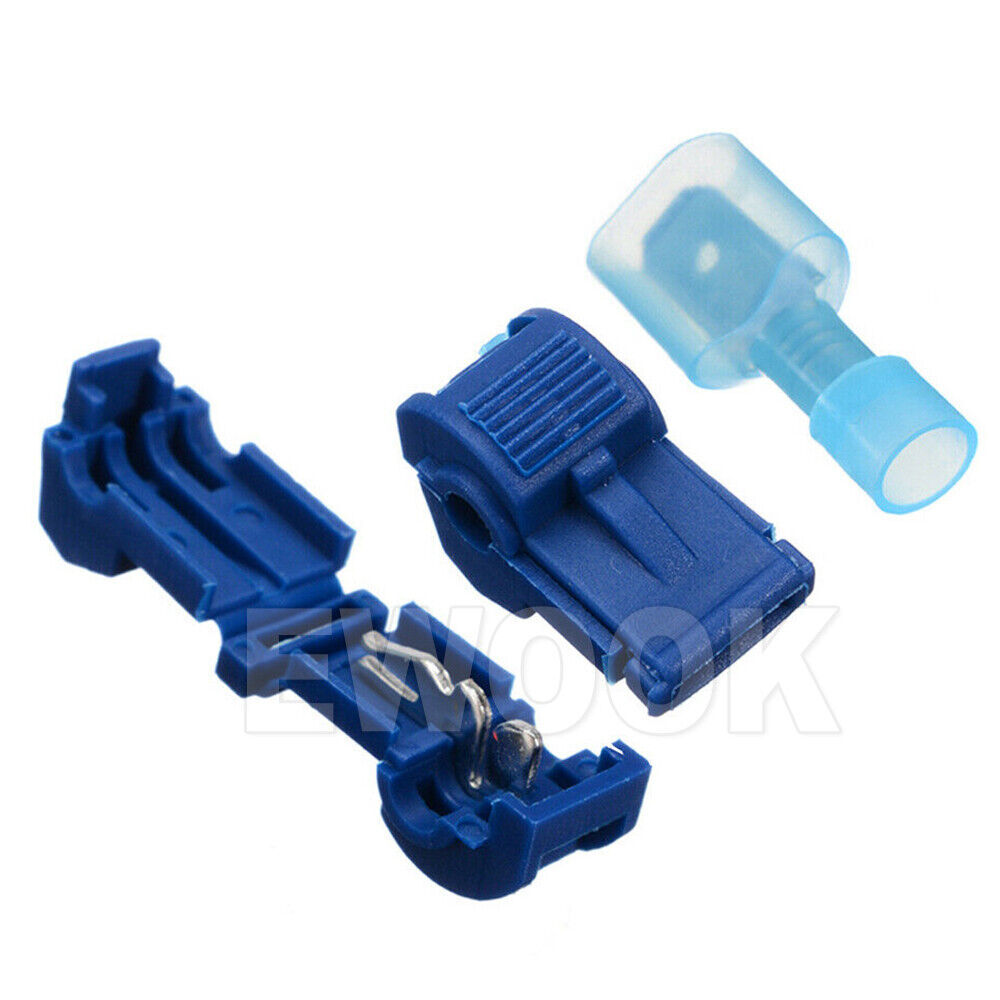 60x Terminals Crimp Connectors Quick Splice Lock Wire T Tap Scotchlock Cable