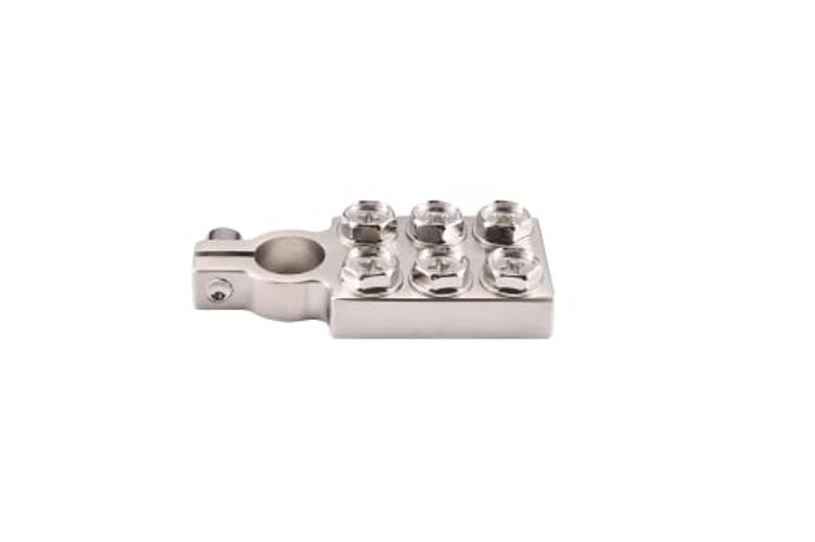 6 Way Battery Terminal Connector 6×00 (1/0) AWG Gauge Positive 6-way