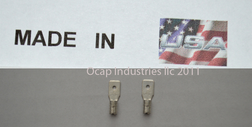 (50) 22-18 QUICK DISCONNECT NON INSULATED MALE .110 CONNECTOR 110 MADE IN USA
