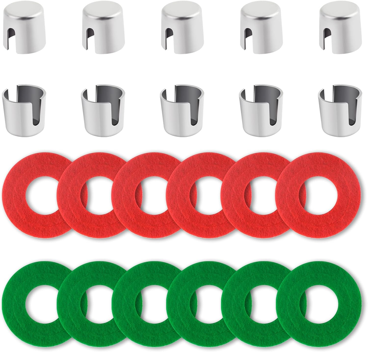 10PCS Battery Post Shims with 12PCS Felt Washers,Battery Terminal Shim