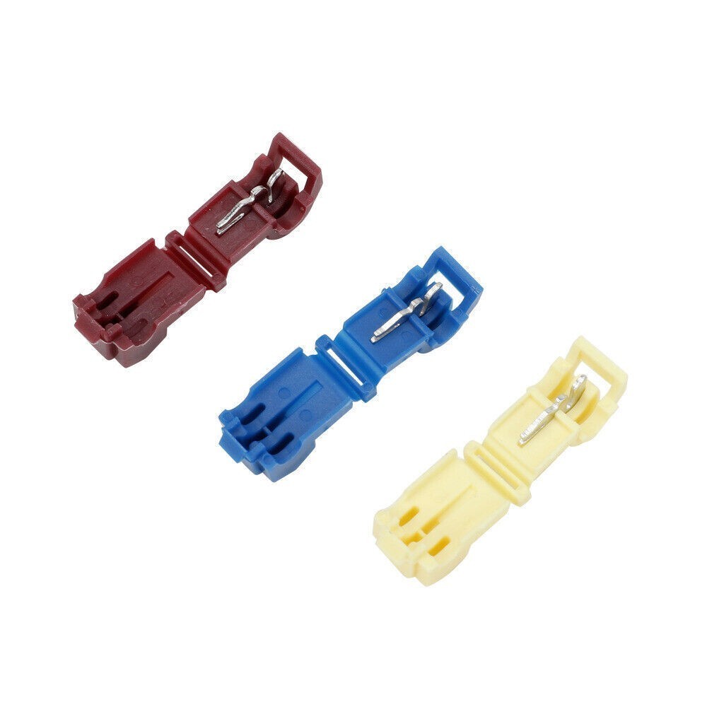 240Pcs Quick Splice T-Tap Insulated Crimp Terminals Kit Spade Wire Connectors