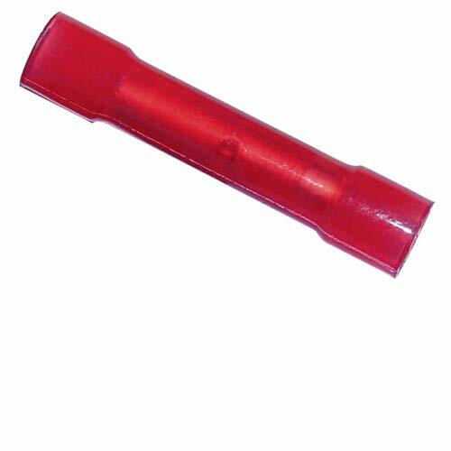 Butt Connector See Thru-Nylon Insulated 22-18 Gauge RED -100PK