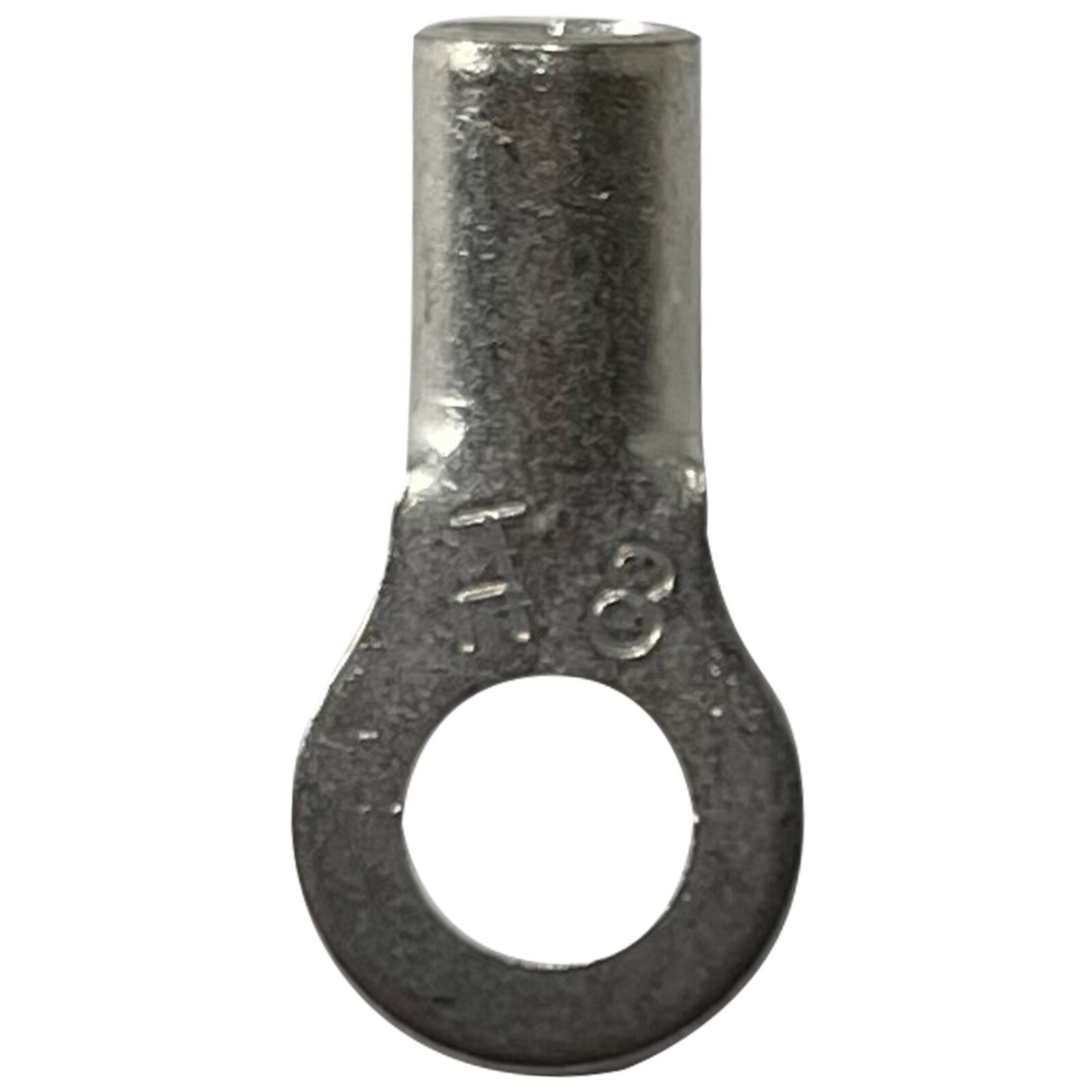 (100) Non-Insulated 8 Gauge 1/4″ Ring Terminal Uninsulated Wire Connector – USA