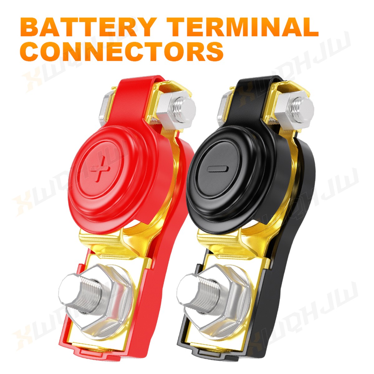 1 Pair Battery 1Red+1Black Battery Terminal Connector, Positive and Negative