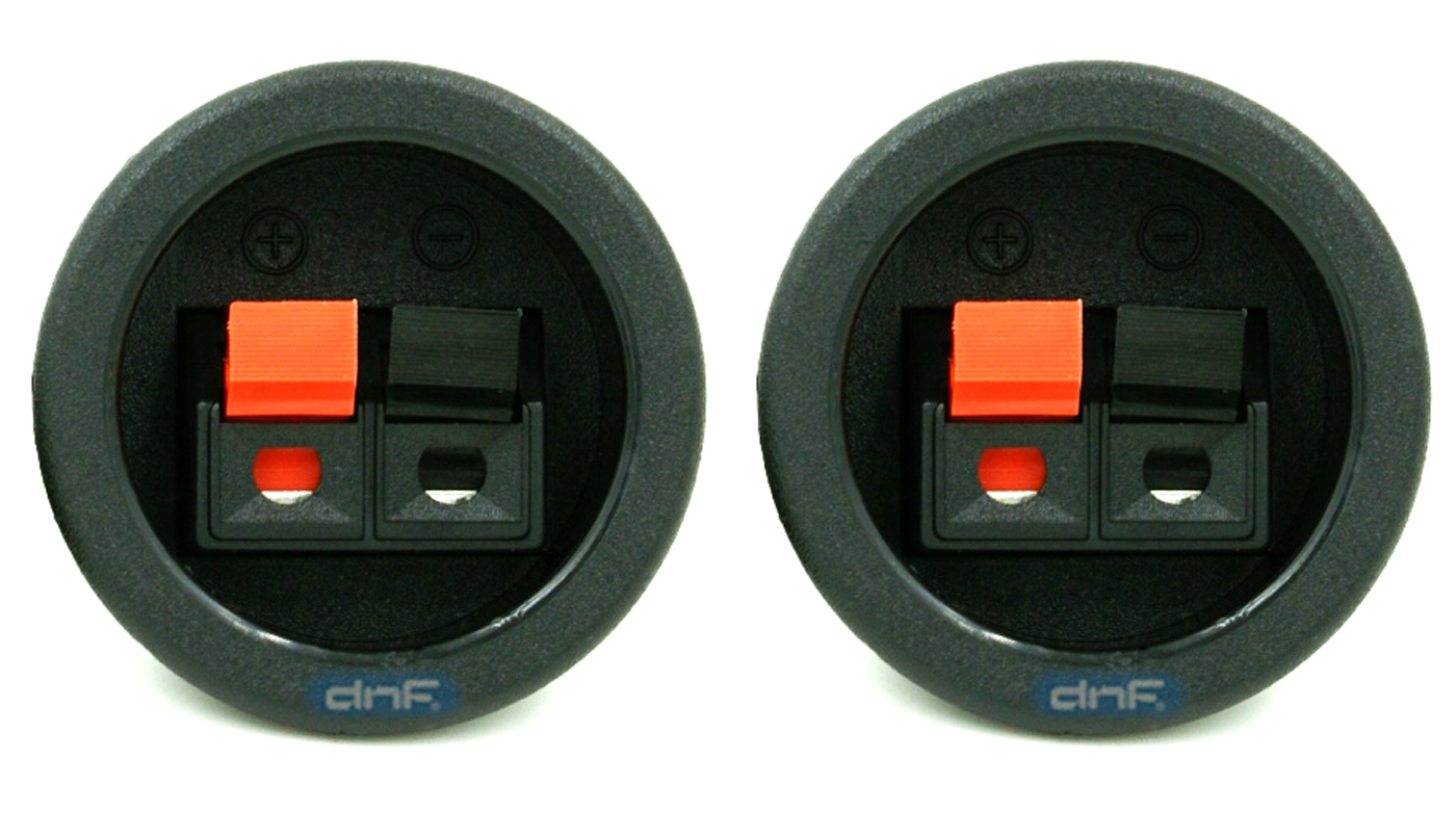 (2 PACK) SPEAKER BOX PUSH SPRING TERMINAL CUP CONNECTOR SUBWOOFER – SHIPS TODAY