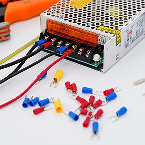 Terminal Block,2 Pack 20-30A 200v-450v Dual Row Screw 20 Amps 4 Circuits