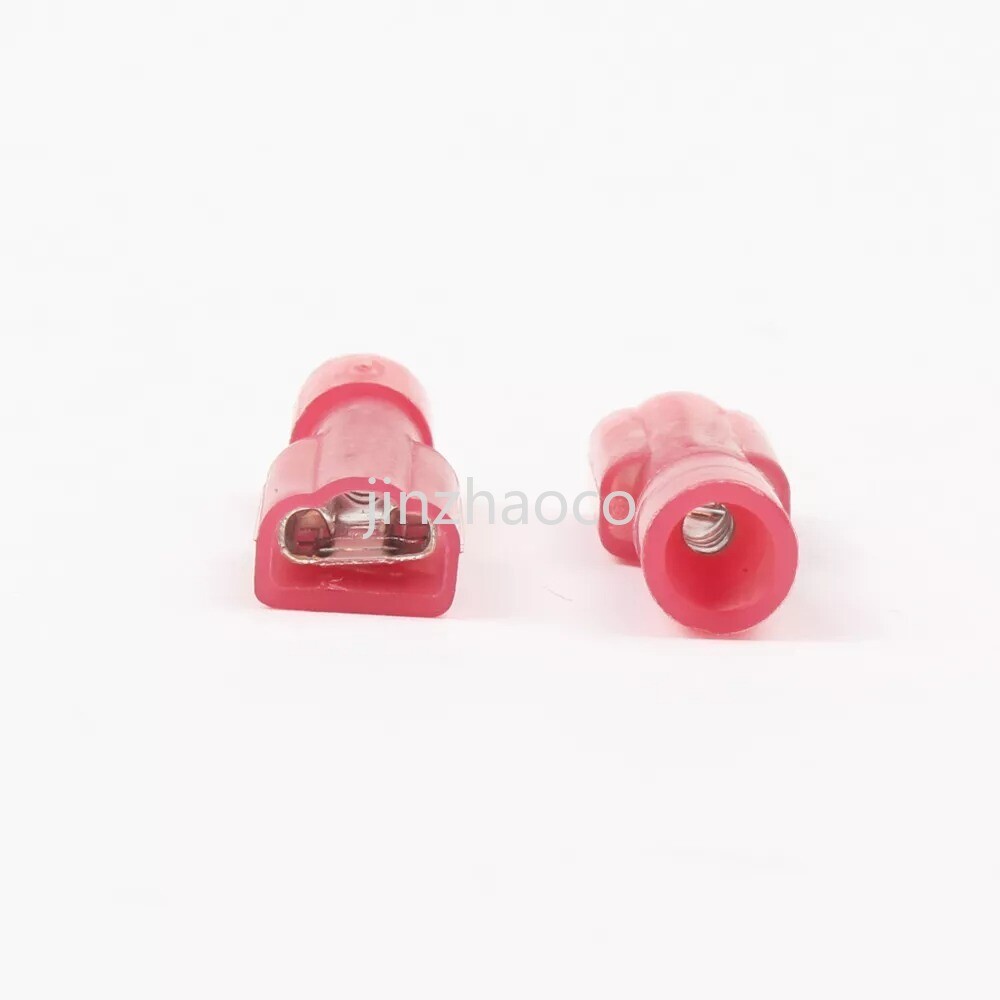 100PCS Nylon Female Male Insulated Spade Crimp Terminal Wire Connectors 22-16AWG