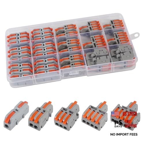 AITRIP 32Pcs Lever Wire Connectors, 1 in 1 Out/1 in 2 Out/ 1 in 3 Out/ 1 32PCS
