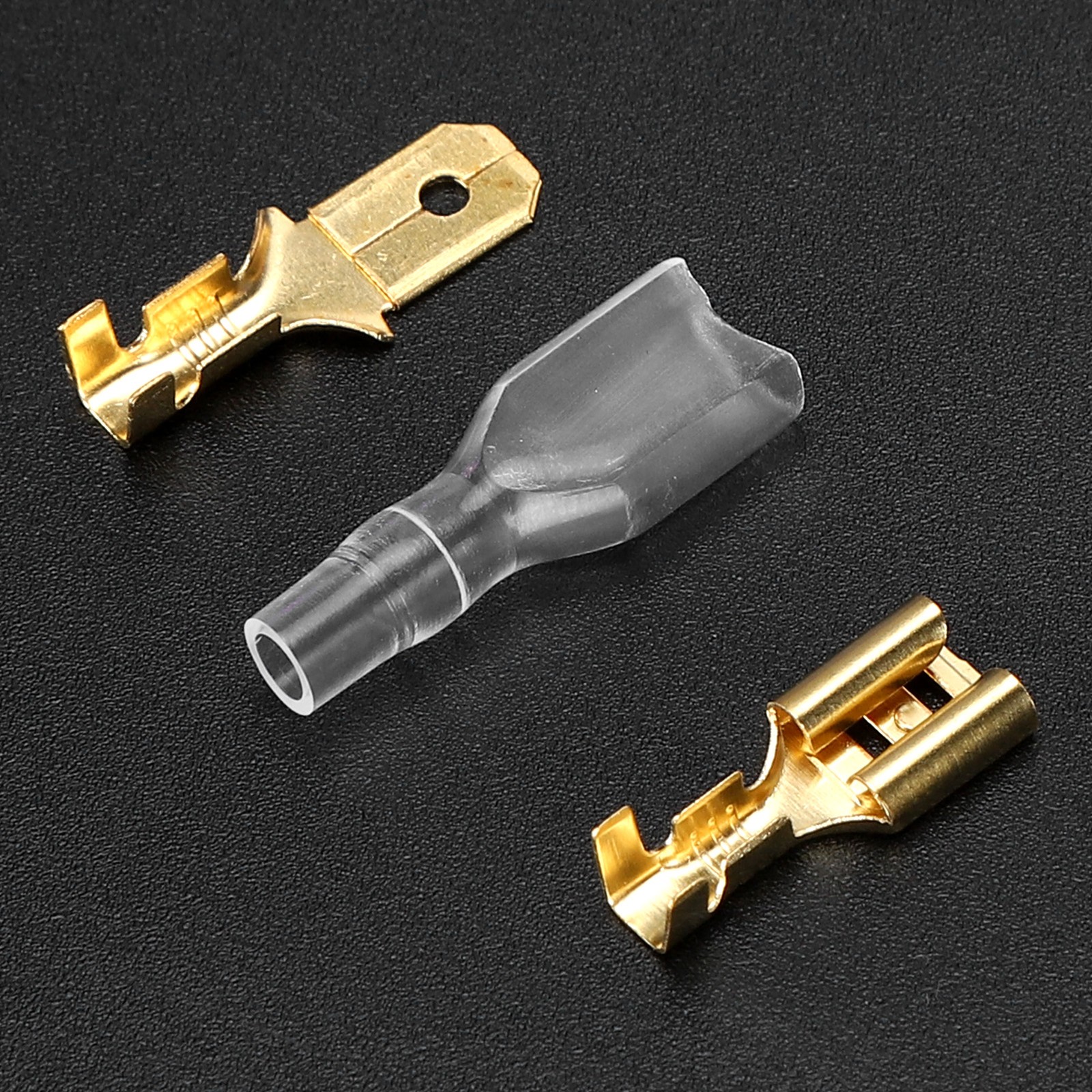 50 Pairs Crimp Terminal Electric Brass Insulating Wire Cable Connector New