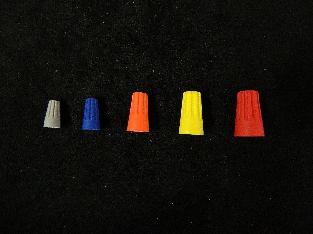 1000 PK WIRE TWIST CAPS SCREW ON ELECTRICAL CONNECTOR TERMINAL ALL SIZES NUTS