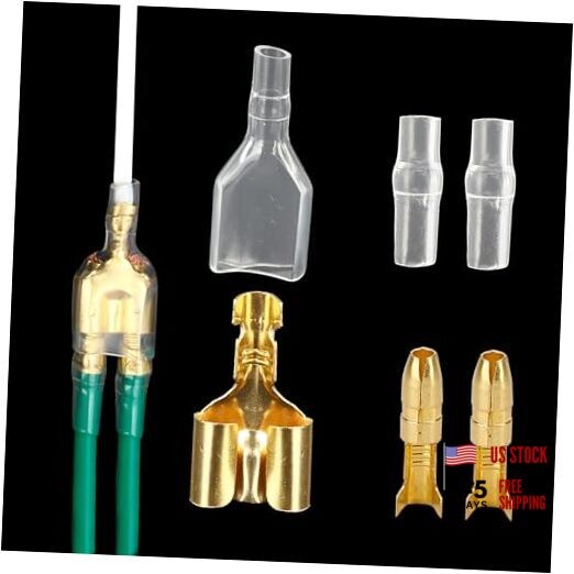 50 Sets Double Spade Connector 2 to 1 Motorcycle Wire Splice – for 4mm Bullet