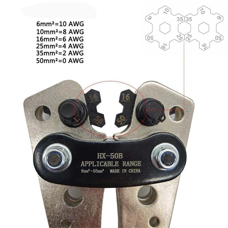 Terminal/Plier 140X Cable Lugs Copper Ring Crimp Car Battery Wire Connectors