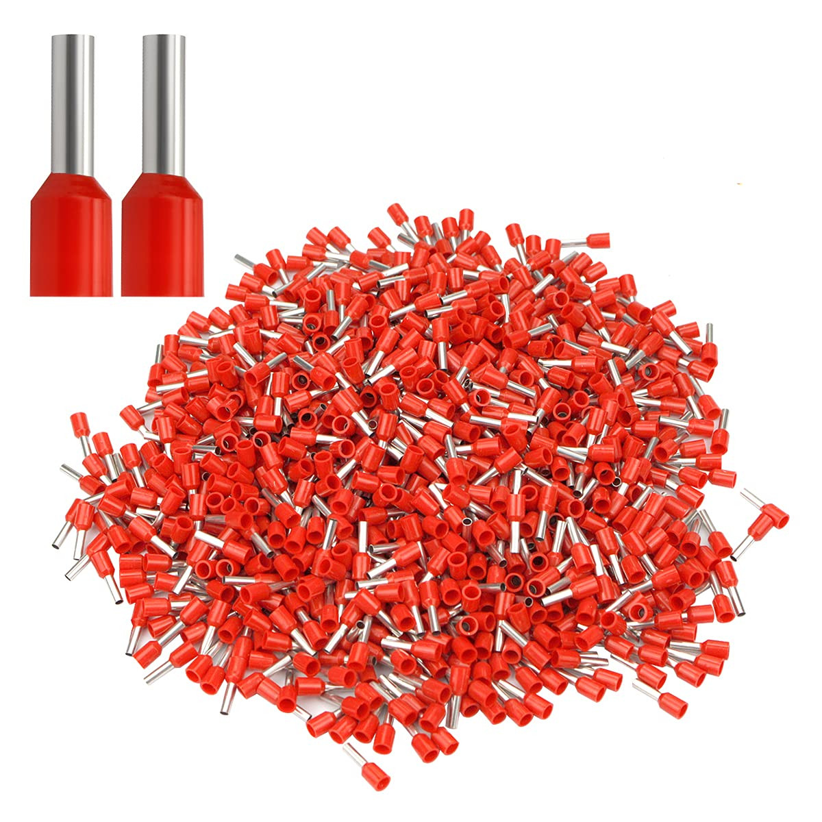 100pcs 16AWG Wire Ferrule Insulated Copper Crimp Connector Pin Cord End Terminal