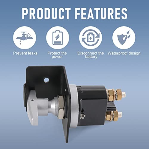 DICMIC Battery Disconnect Switch with Lockout Plate Compatible with Negative