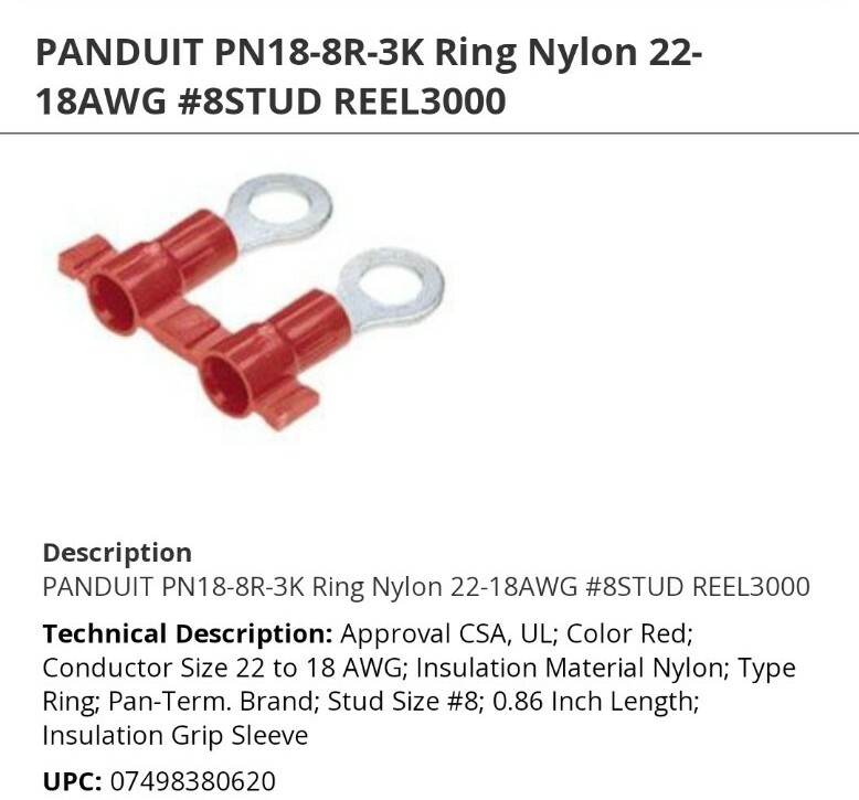 Panduit PN: 18-8R-3K Qty: 3000