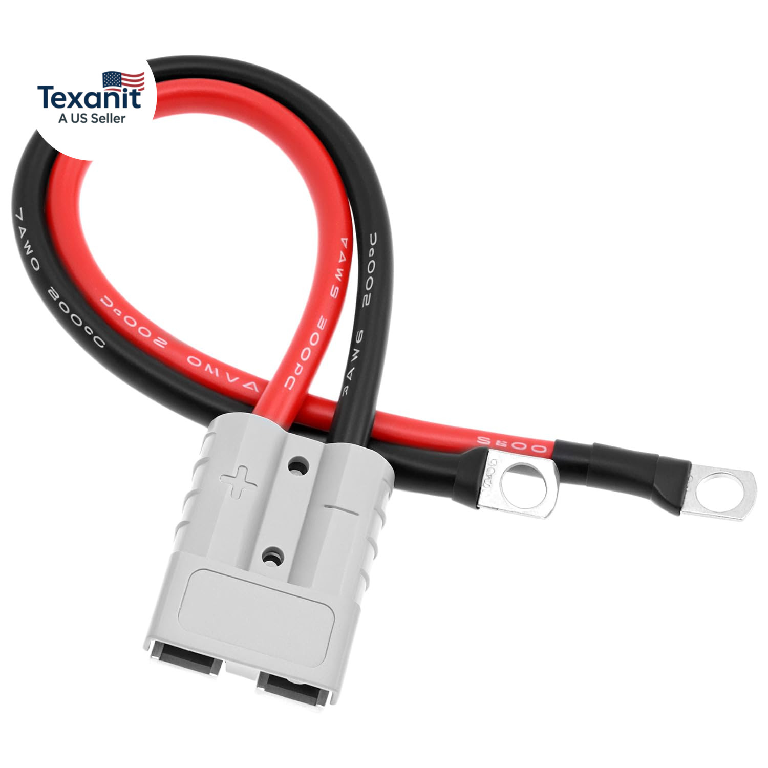 2 Pack 50A Battery Quick Connector with 7AWG Tinned Copper Wire, Quick Disconnec