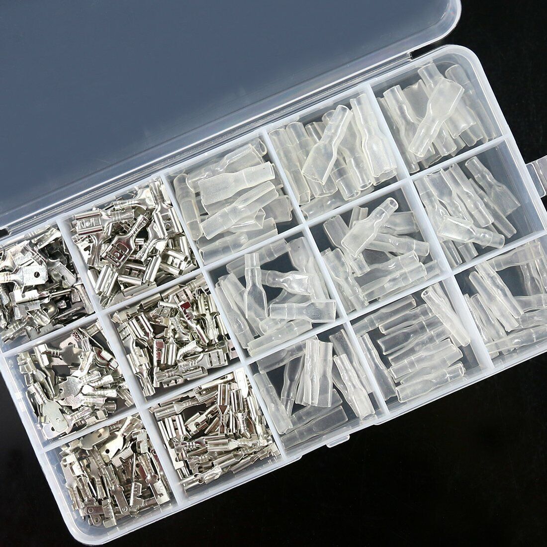 315PCS 2.8mm/4.8mm/6.3mm Female Male Spade Connectors Wire Crimp Splice Terminal