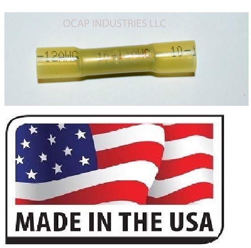 (10) 12-10 AWG heat shrink butt splice terminal 3M ELECTRICAL TERMINAL