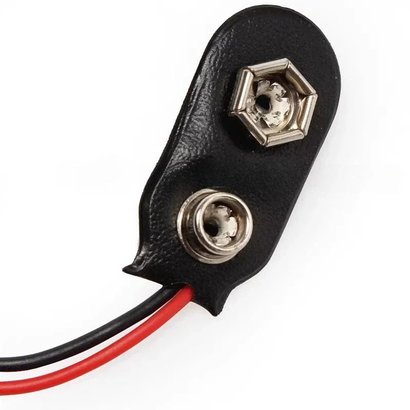 100pc 9V Battery Connector Snap DC Clip Line Adapter Terminal Power Cable I