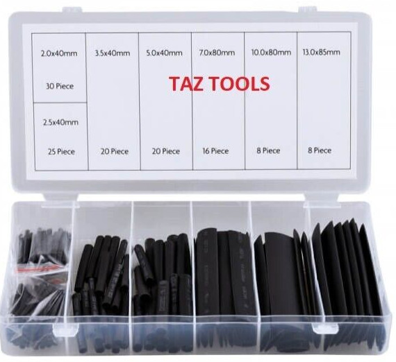 127pc Heat Shrink Wire Wrap Assortment Tubing Electrical Connection Cable Sleeve