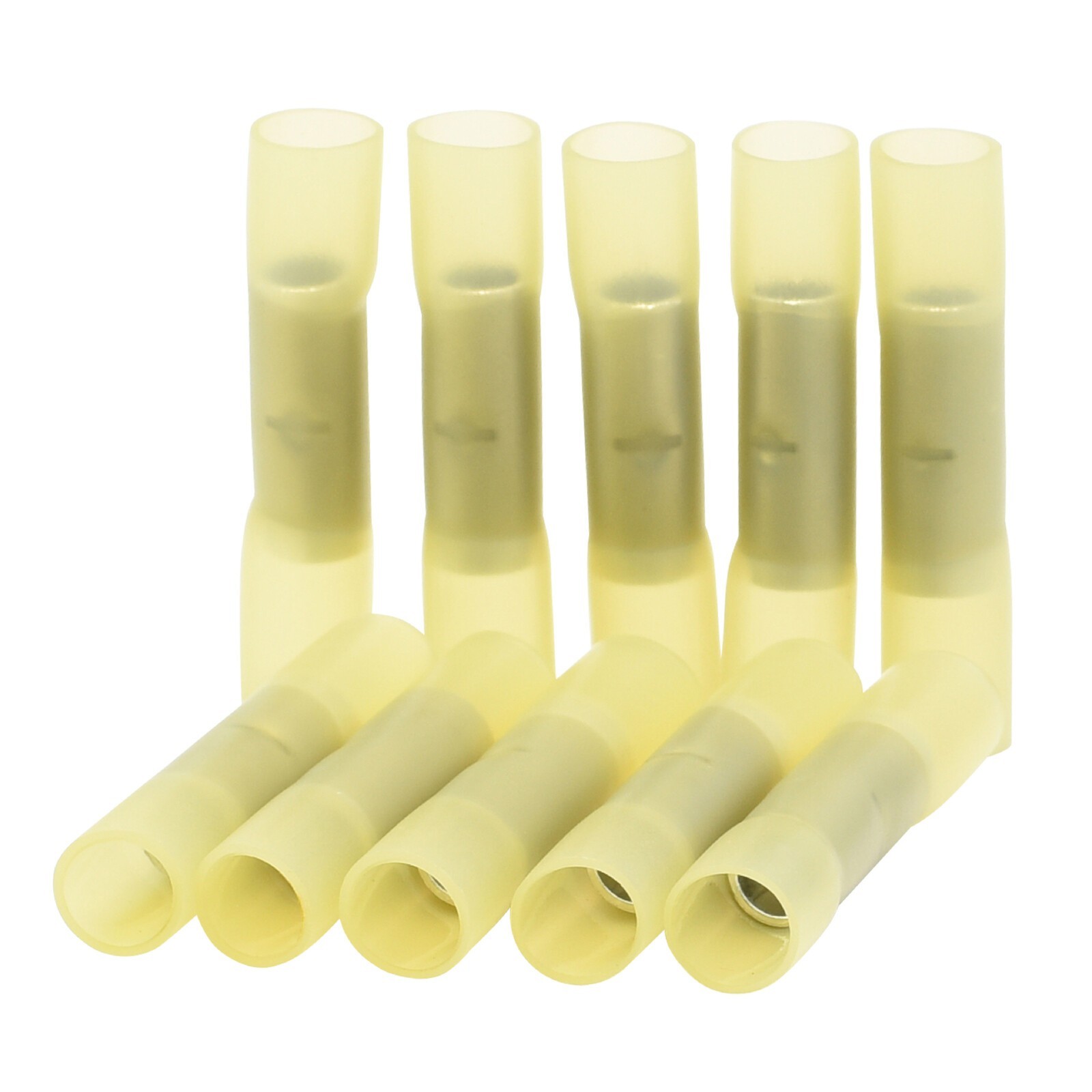 10pcs，Gauge 8 AWG Heat Shrink Wire Butt Connectors Waterproof Splice Terminals