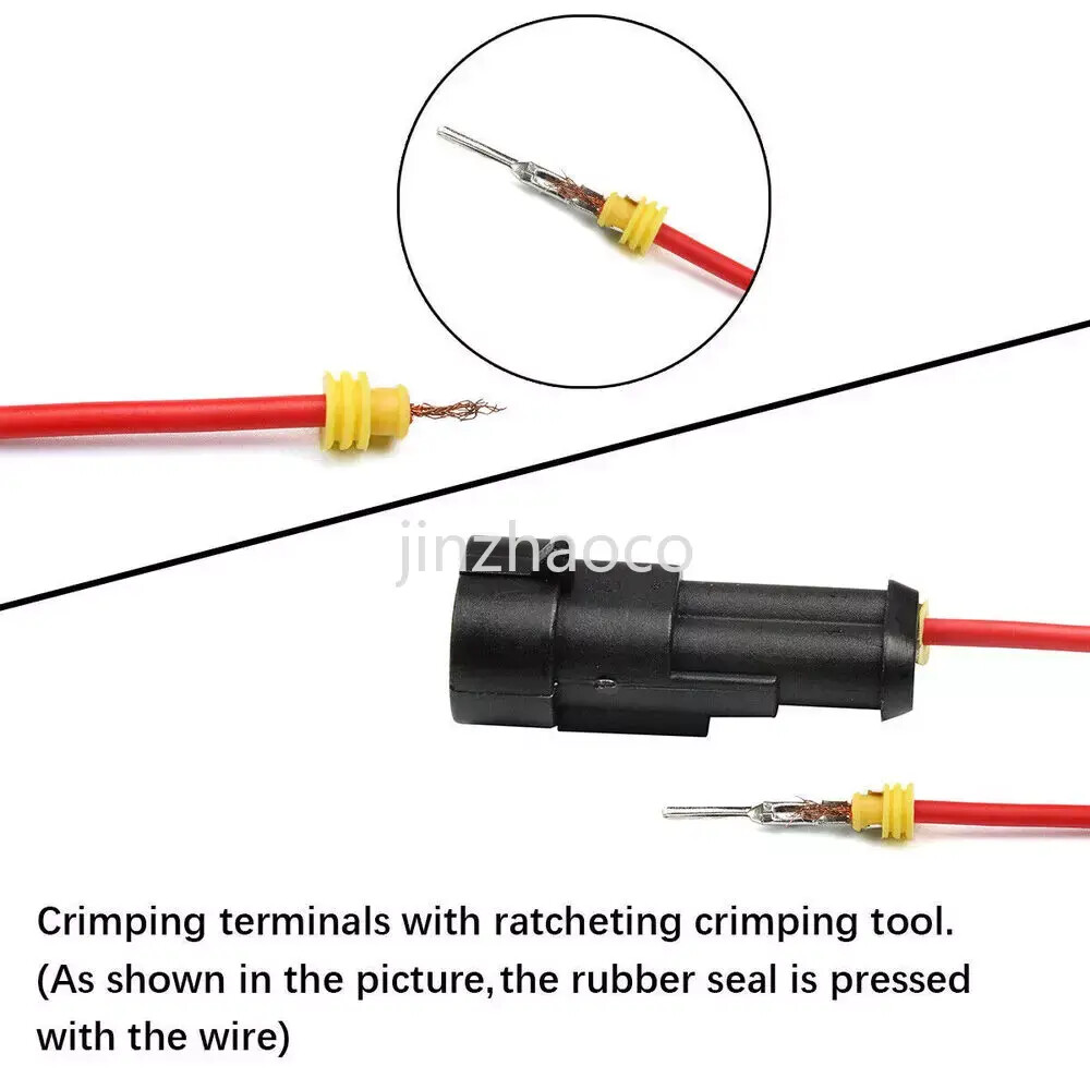 352Pcs 1/2/3/4Pin Way Waterproof Car Auto Electrical Wire Connector Plug Set Kit