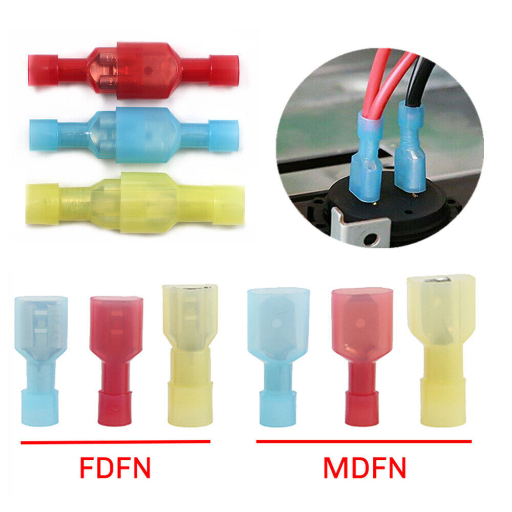 50Pairs Insulated Electrical Male Female Kit Cable Terminal Crimp Connector