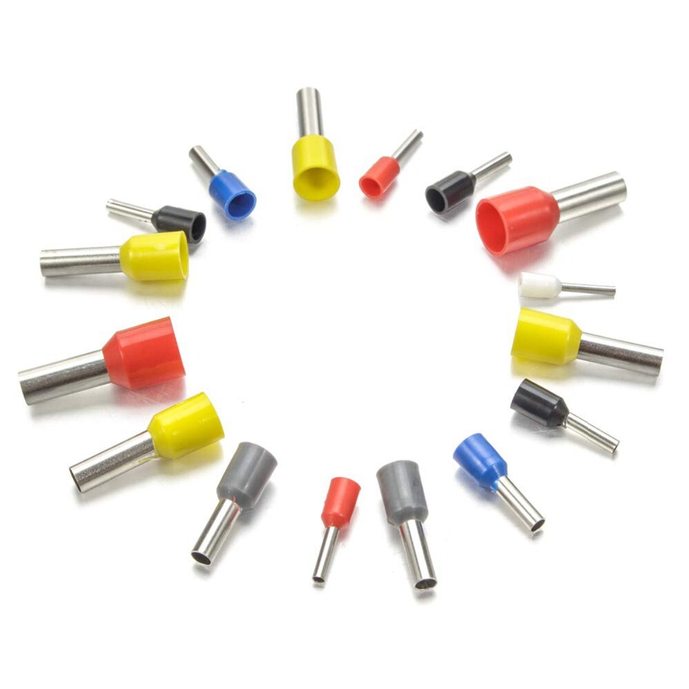 100pc Insulated Ferrules Terminal Block Cord End Wire Connector Electrical Crimp