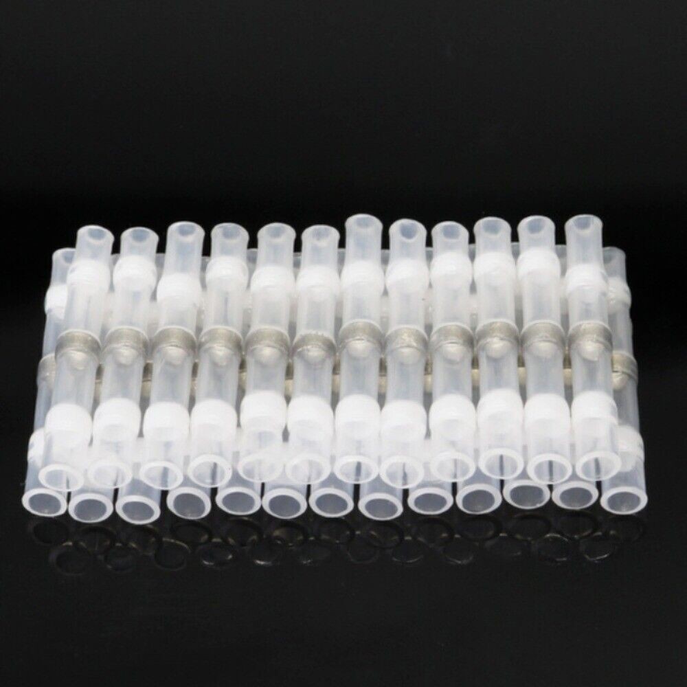 500-50x Solder Seal Sleeve Heat Shrink Butt Wire Terminal Connector 26-24AWG