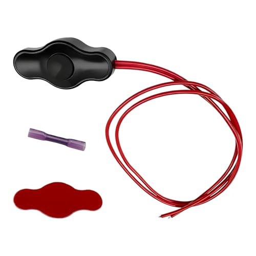 Waterproof Push-Button Switch with Quick Connector, 12V Mini Button LED Accent