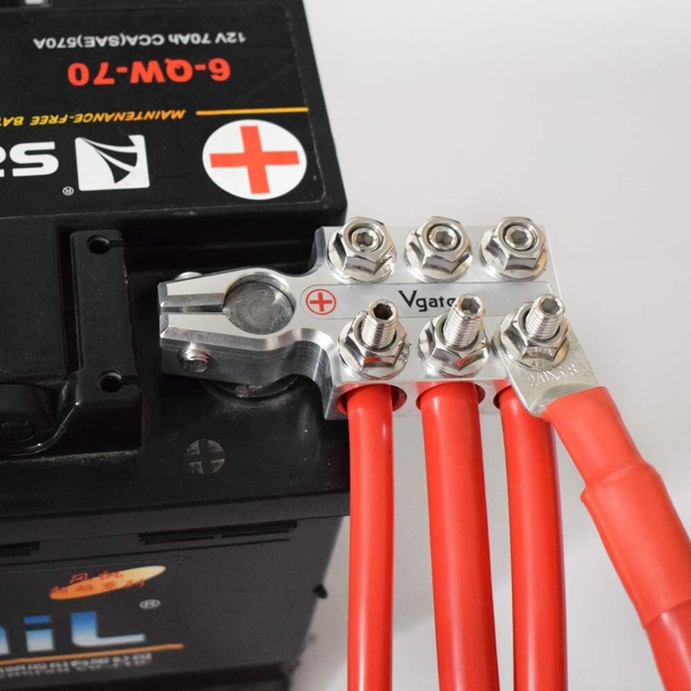 Durable SAE/DIN/EN Tapered Lead Acid Battery Clamps with 8AWG to 4/0 AWG Support