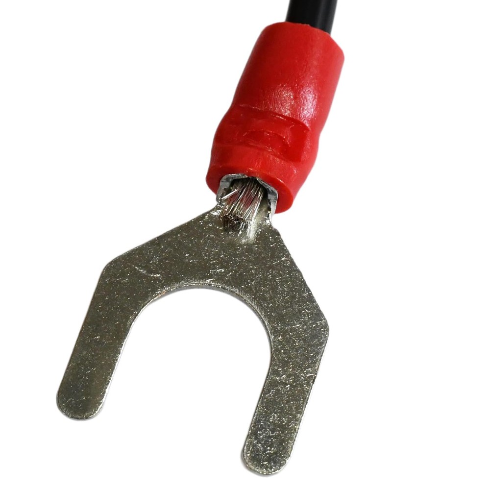 22-16 AWG Wire Cable Connector Insulated Fork Spade Terminal 5/16″ Red 50/100PCS