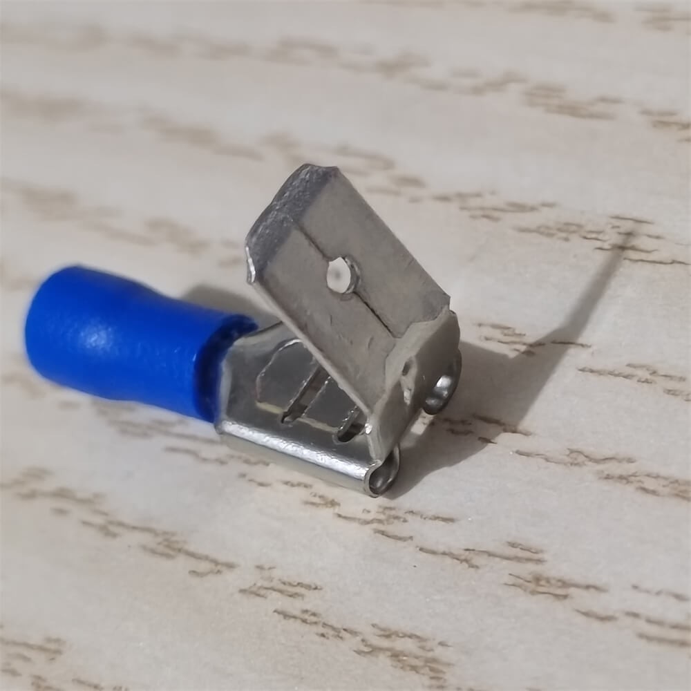 50pcs Vinyl Insulated Piggyback 6.3mm Spade Terminals 16-14AWG Wire Connector US