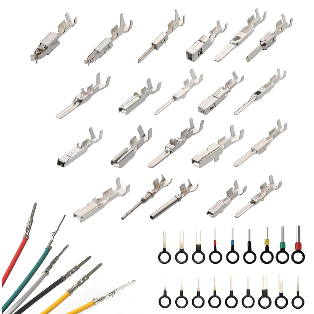 340Pcs 1/1.5/1.8/2.2/2.8/3.5mm Terminal Pins Wire Harness Pin Male Female7119