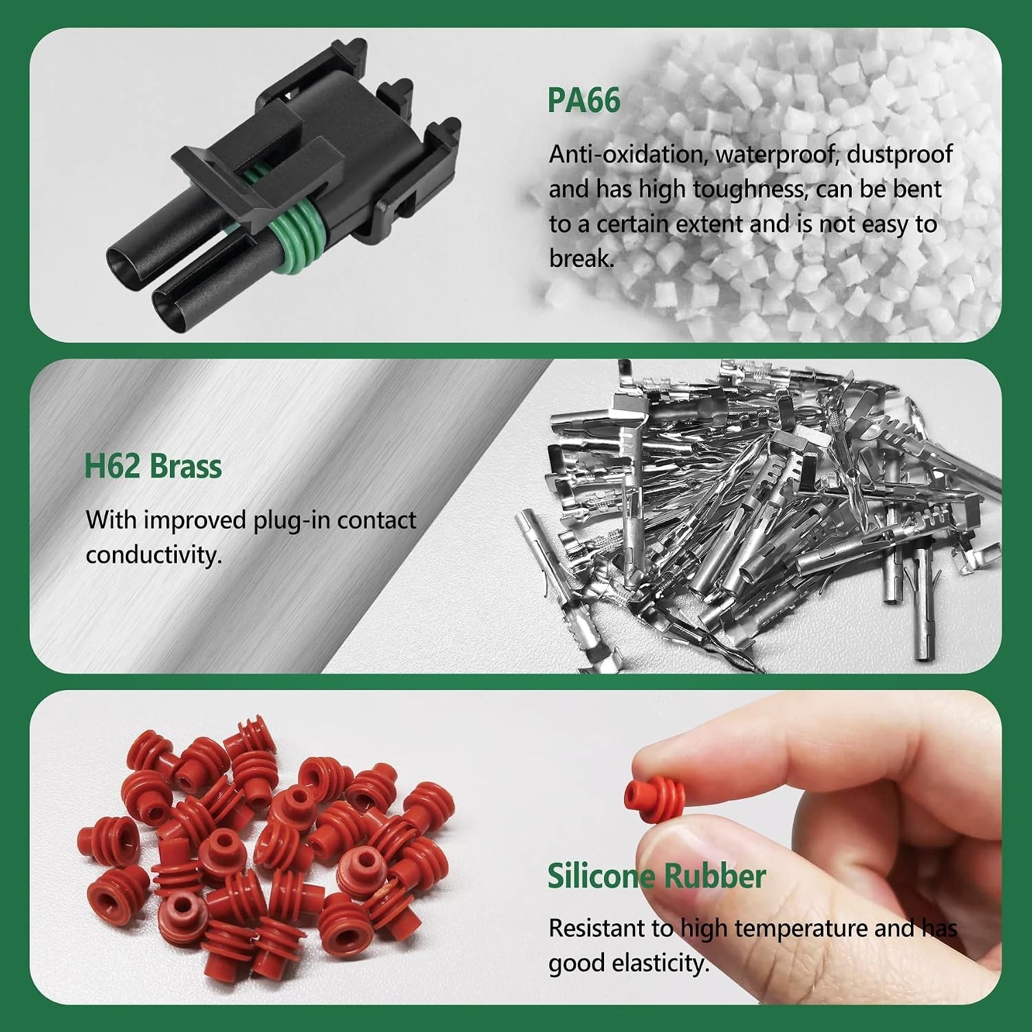 367Pcs 20 Kits Waterproof Automotive Electrical Connectors 1/2/3/4/6 Male&Fem…