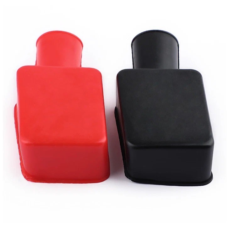 2PCS Battery Terminal Covers Cap, Positive Negative Insulating Protector, Car